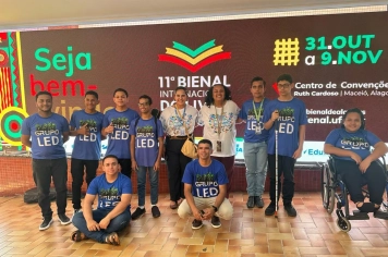 Grupo LED representa Limoeiro e emociona público na 11ª Bienal Internacional do Livro de Alagoas